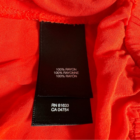 Kenneth Cole Orange Sleeveless Surplice Dress Size 2X - Picture 16 of 16